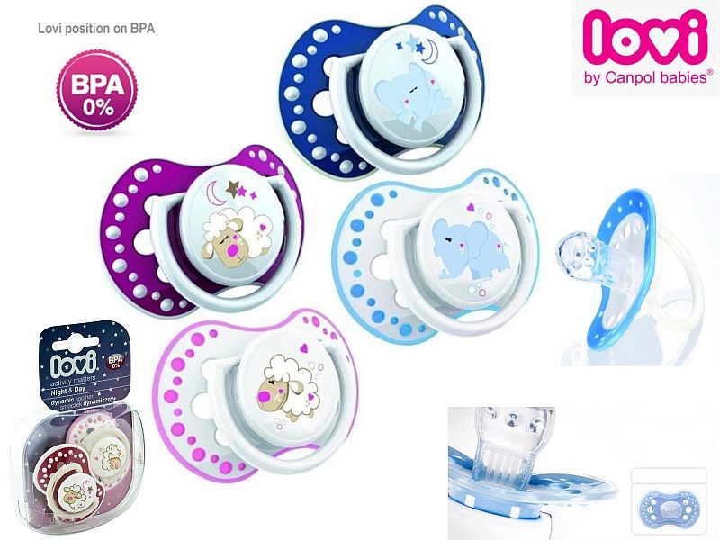 LOVI Dynamischer Schnuller 0-3 Monate - BPA-frei Silikon 2er Set